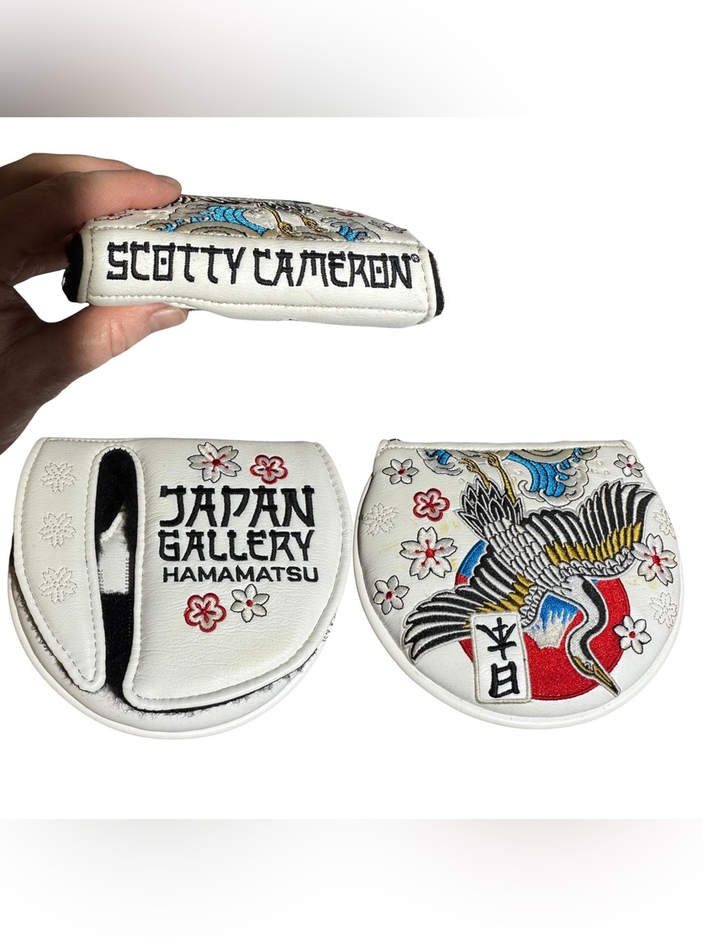 Scotty Cameron Japan Gallery Hamamatsu White Mallet Putter Headcover Embroidered